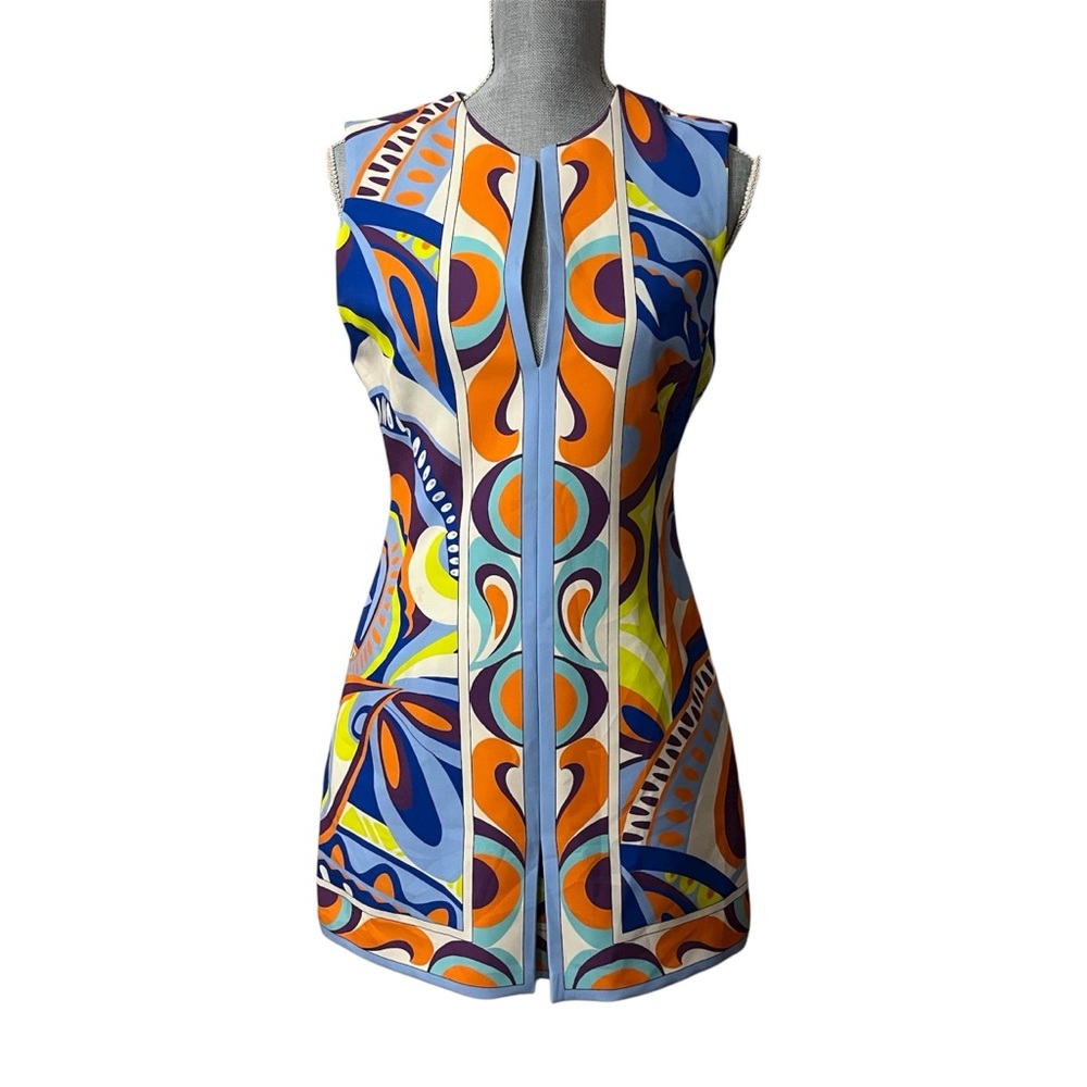 Zara Multicolor Abstract Mini Dress